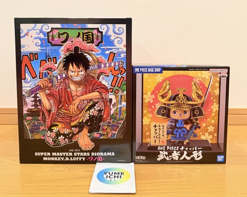 ONE PIECE BASE SHOP Luffy Diorama Chopper Samurai Figure Set of 2 LIMITED ITEMS - Afbeelding 1 van 23