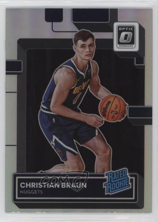 2022 Panini Donruss Optic Rated Holo Prizm Christian Braun #238 Rookie RC 0nn9