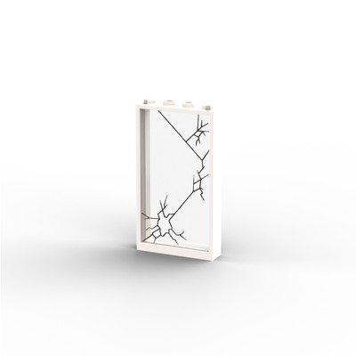 Broken Window   Custom printed building brick block tile /12123