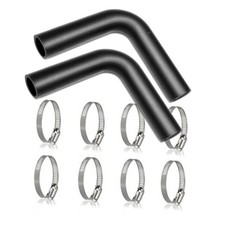 2pack Gas Tank Filler Hose with 8 Clamps, 1 1/2" ID 1 1/2" ID 2pack 90 Degree