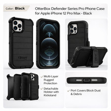 OtterBox Defender Series Pro Rugged Holster Case for Apple iPhone 12 Pro Max