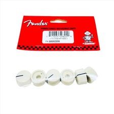 Authentic Fender White Vintage Barrel Knobs