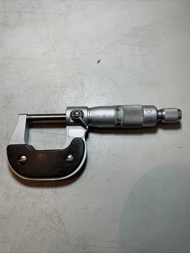 0-1” Outside Micrometer .0001” With Carbide Faces Ratchet And Locking Spindle