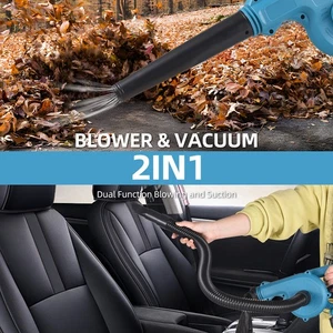 Cordless Leaf Blower With 2 Battery Powerful Efficient Blower For Lawn Care DZTD