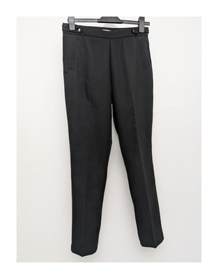 Avenue Damen schwarz mittelhoher Bund Hose Größe 10 30 Taille 29 Zoll Bein Polyester