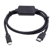 Cable for USB-C Type-C to Power over Esata DC5V USB2.0 to HDD SSD ODD Esatap Dis