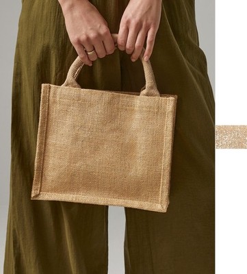 4er Pack Westford Mill 6L Shimmer Jute Mini Gift Bag Geschenktasche Tragegriffe 