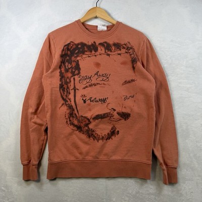 Post Malone Runaway Tour Sweatshirt Sz S Orange Stay Away Always Tired Posty Co