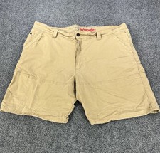 Wrangler ATG Shorts Men s 42 Tan Khaki All Terrain Gear Fishing Hiking Outdoor