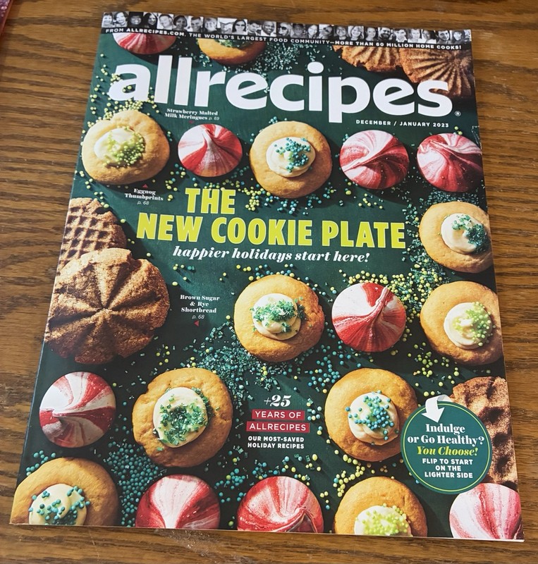 “all recipes” Flip Magazine 2023 December /January Christmas Holiday Like New