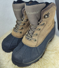 COLUMBIA WOMENS HIKING SNOW BOOT FALMOUTH BM1201-250 LEATHER WATERPROOF SIZE 6