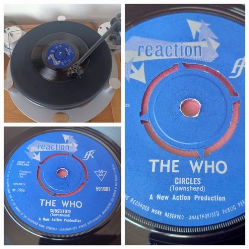 THE WHO - Substitute / Circles - UK Reaction 45 '1ST ISSUE'  1966 VG  rock MOD