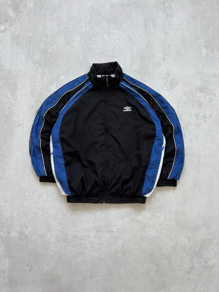 Vintage Umbro 00s Nylon Boxy Track Jacket Balenciaga Style - Image 2 of 4