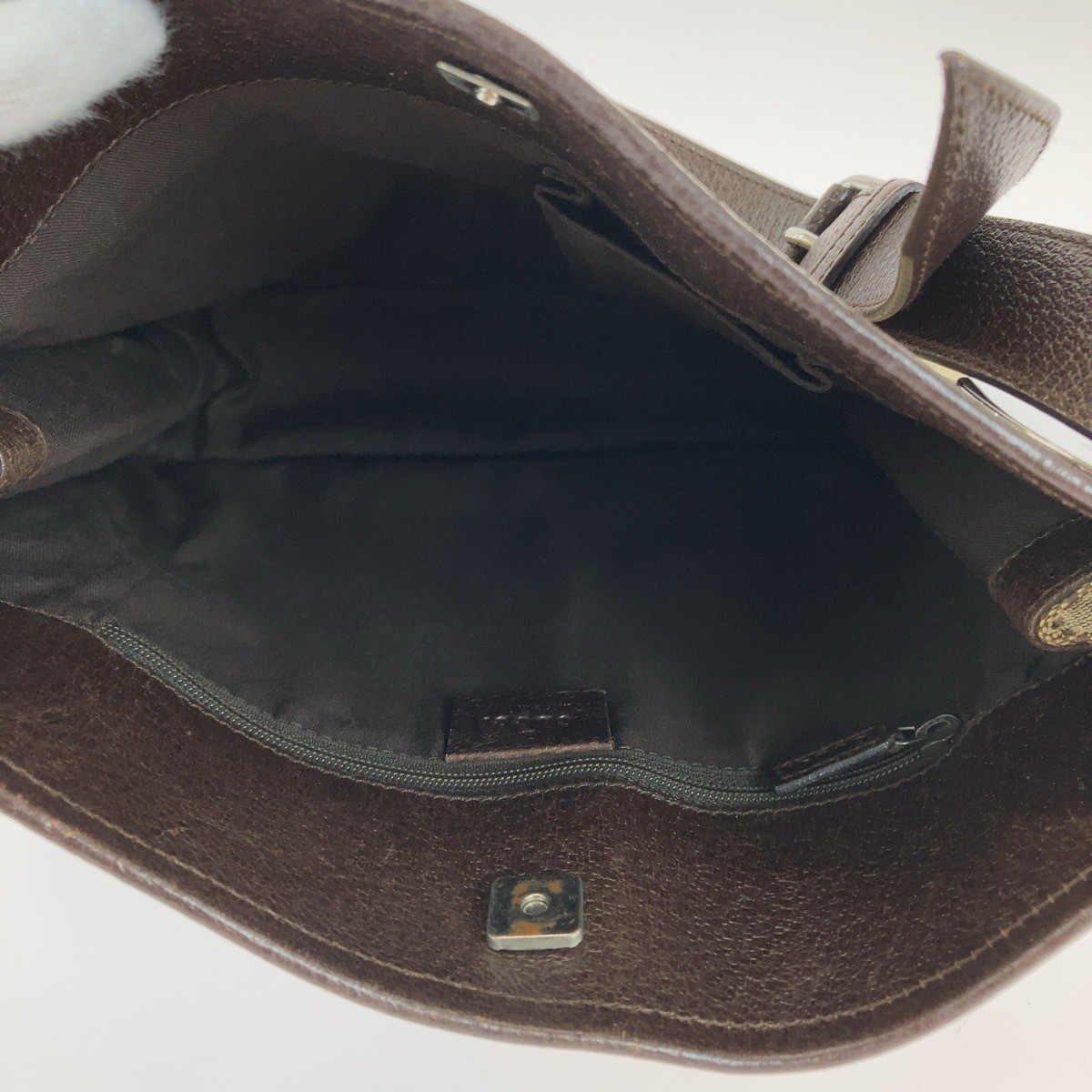 Excellent GUCCI Eclipse Brown Silver Hardware GG … - image 8