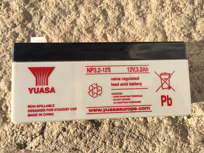Yuasa NP3.2-12 12V 3,2Ah 12 Volt Versiegelter Bleiakku