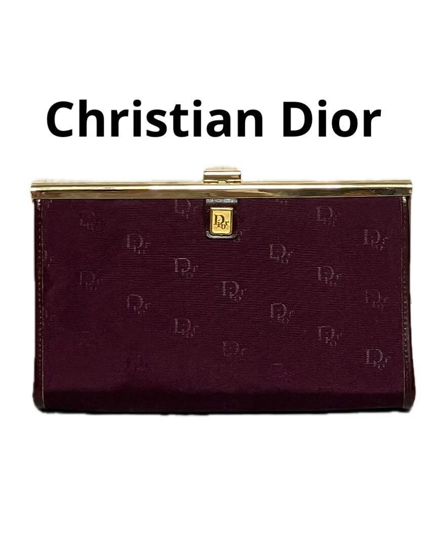 Authentique pochette pochette Christian Dior Trotter rouge du Japon Occasion