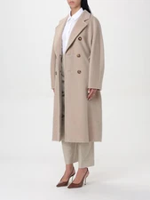Max Mara 101801 Icon Coat OVERSIZED Trench in Ecru Size US2/IT36/FR34/UK4