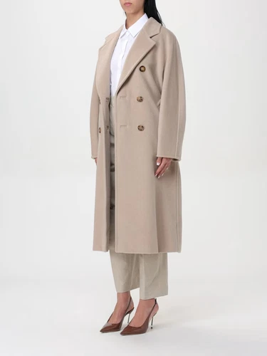 Max Mara 101801 Icon Coat OVERSIZED Trench in Ecru Size US0/IT34/FR32/UK2