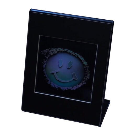 Smiley Gesicht 2D/3D Sammlerstück Hologramm Bild - GEPRÄGT - Schreibtischständer - Bild 5 von 12