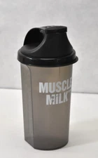 Buchsteiner Mix Champ 25 oz Shaker Mixer Protein Water Bottle Muscle Milk Gray