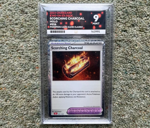 Scorching Charcoal Ace 9 026/034 TCG Classic Collection Holo Pokemon Not PSA