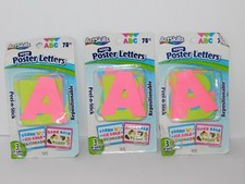 Neon Poster Letters Craft Alphabet Peel n Stick Lot of 3 Packs ArtSkills