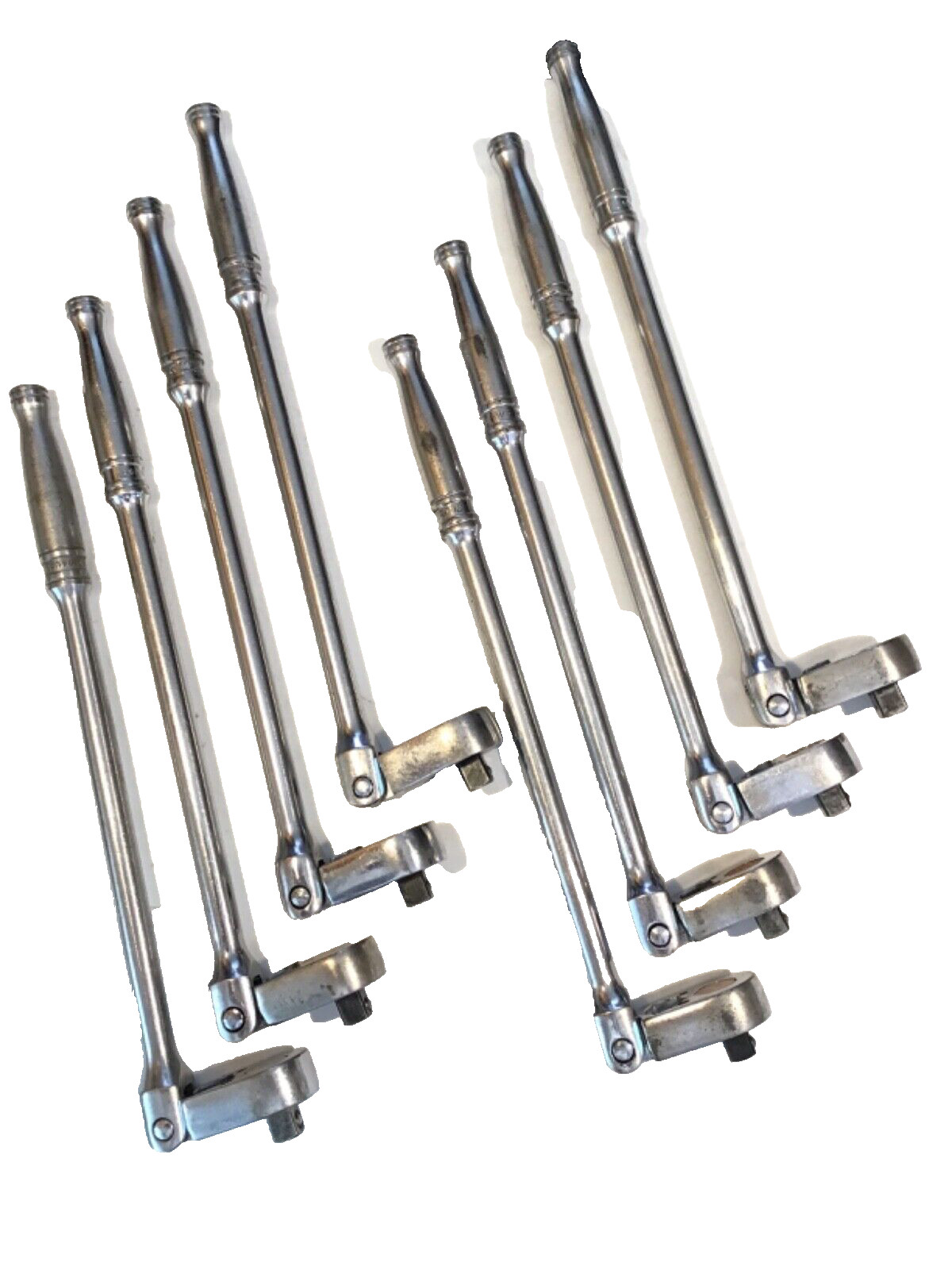 Snap On Tools USA S711A 1/2” Drive Flex Head LONG Handle Chrome Ratchet