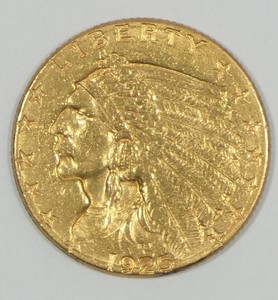 Details About Bargain 1925 D Gold Indian Head Quarter Eagle Coin 250 Extra Fine