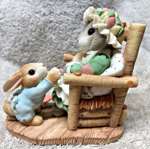 Figura THE HOLIDAY JOIN US TOGETHER My Blushing Bunnies Enesco 1998 386871 - Imagen 4 de 6