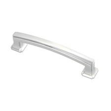 Bridges Pull 96mm Center to Center Chrome Hickory Hardware P3232-CH