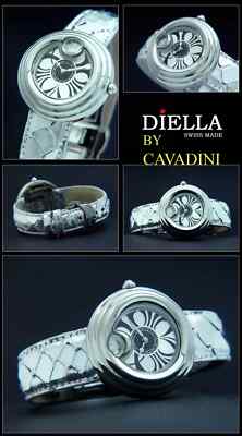Designeruhr CAVADINI Damenuhr Diella Extra Vaganza Swiss made 26 mm Edelstahl
