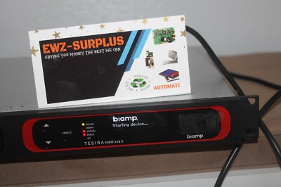 BIAMP TESIRA FORTE AVB TI Digital Fixed I/O DSP 12 Analog Inputs