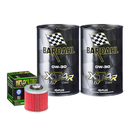 Wartungsset Öl Bardahl XT4R 0W30 Filter Für Yamaha TT500 D E F G 1977-1980