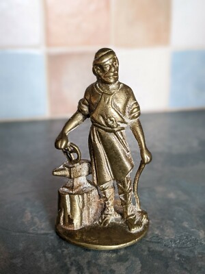 Vintage frühe Schmiede Vulkan Autos original massiv Messing Metall Maskottchen