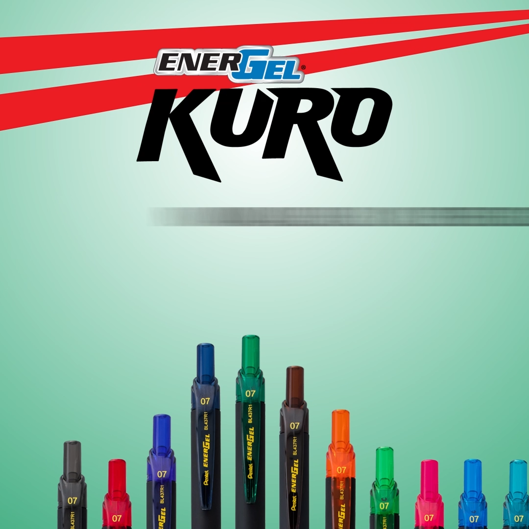 24 EnerGel Kuro Flüssiggelschreiber – 0,7 Mm, Mittlere Linie, Verschiedene Farben