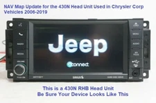 GPS NAV USA Map Update for 430N head unit - '06-'18 Chrysler Dodge Jeep Ram