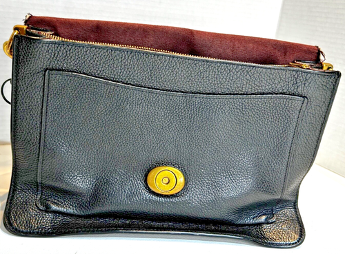 Coach Handtasche schwarz Kiesel Leder - Bild 6 von 13