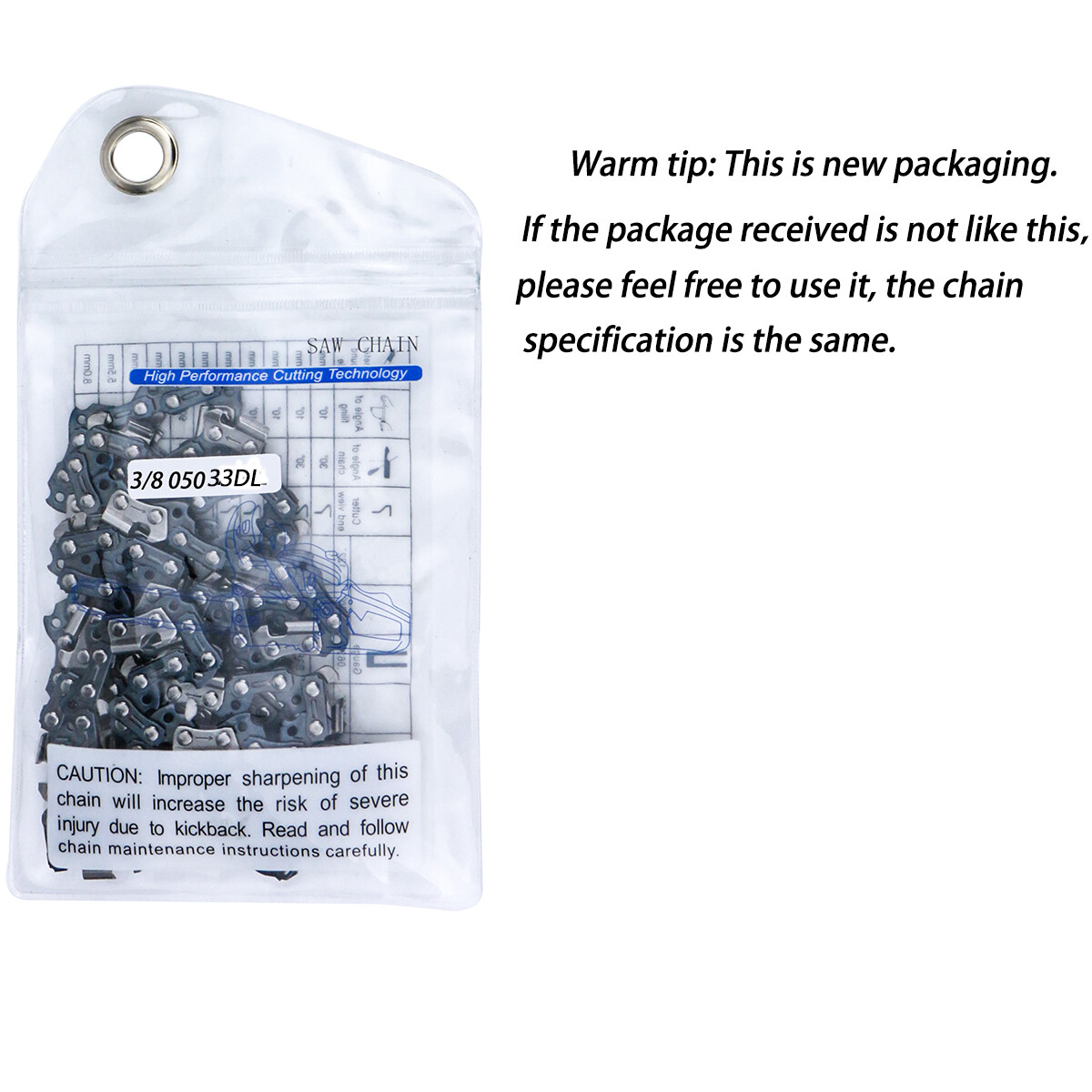 8" Chainsaw Chain For KOBALT KPS 8008 40V, Greenworks Pole Saw 3/8LP