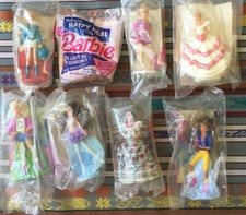 1991-95 Vtg Barbies set 8 Toys McDonald's Happy Meal Party Collectable Mattel