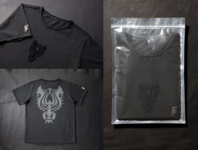 Final Fantasy VII Advent Children x LUZ Cloudy Wolf T-shirt Black Square Enix