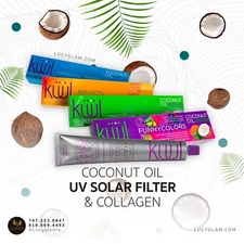 Kuul Color Cream Hair Color / Chose Among 70 Shades + 24  Funny Colors 3.04oz