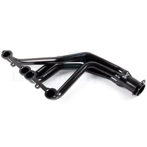 For GMT C/K 5.0L 5.7L SBC 84-91 Long Tube Exhaust Header Manifold Black Painted - Picture 12 of 17
