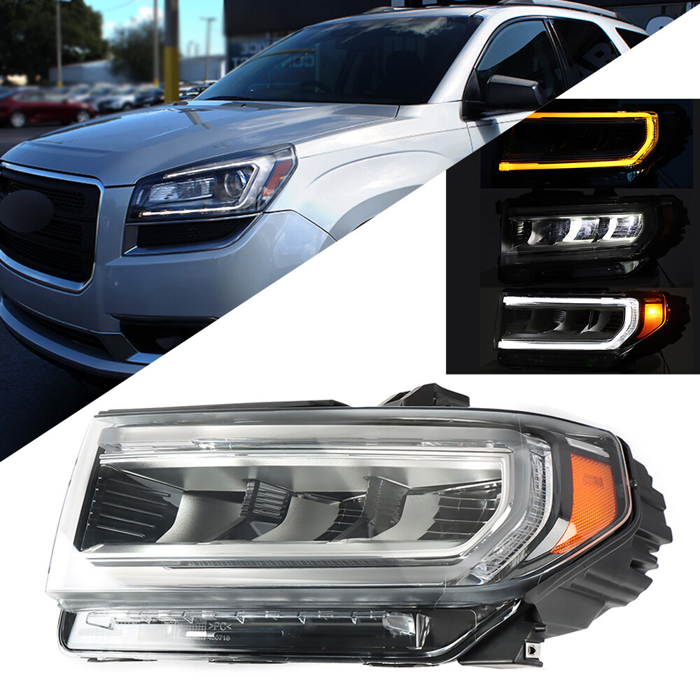 Full LED Headlights Headlamp Assembly LH+RH Side For 2020-2023 GMC