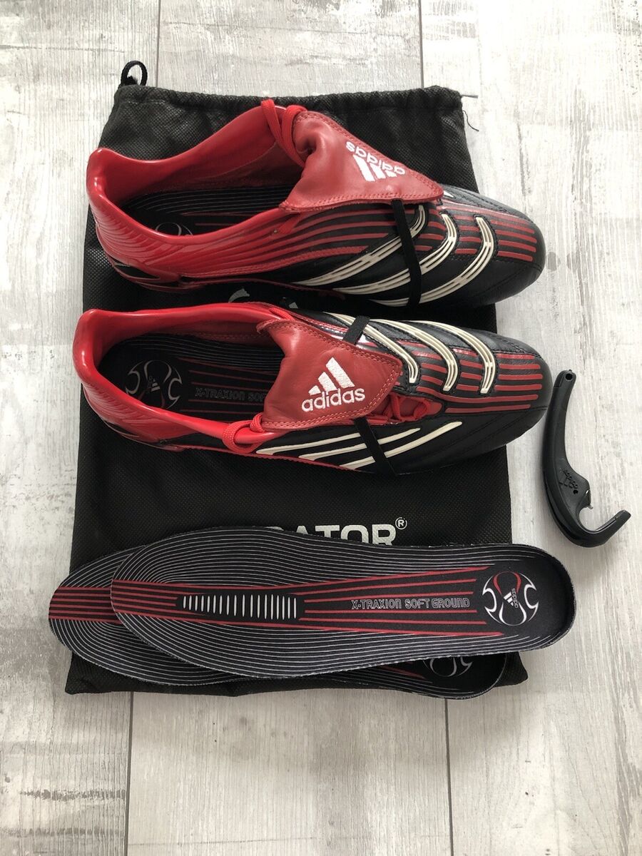 Adidas Predator Absolute Red Black Football Soccer Cleats Adidas Predator Absolute Red Black Football Soccer Cleats