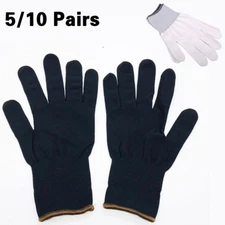 5/10 Pairs Wrapping Seamless Nylon Glove Vinyl Wrap Anti-static Complex Curve