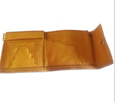 Authentic Moroccan Handcrafted Leather Wallet   Stylish  Durable Design