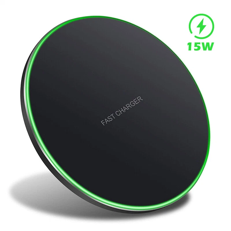 Wireless Fast Charger Charging Pad Dock for Samsung iPhone Android Cell Phone - Image 3 of 4