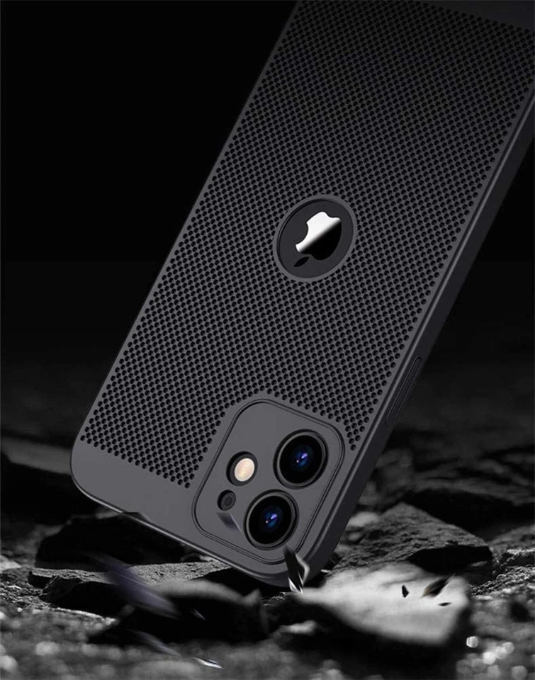 Funda transpirable disipación de calor para iPhone 15 Pro Max Plus 14 13 12 11 X 8 7 SE Foto 4 de 4
