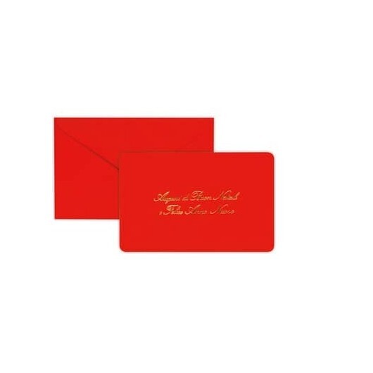 Cartoncino auguri di Natale Rex-Sadoch formato 14x9 cm - rosso 2107