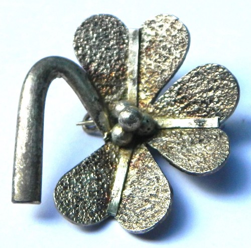 Broche Nénuphar Argent – Bijou Ancien – Occasion